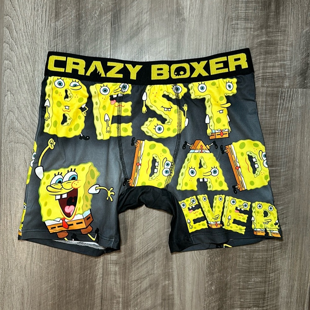 SpongeBob SquarePants Best Dad Ever Boxer Brief - Small